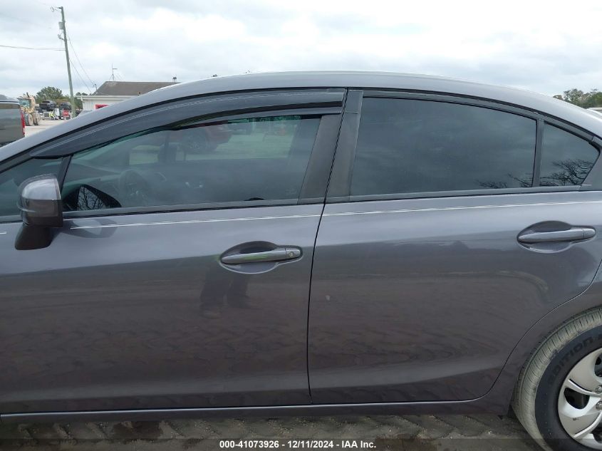 2014 Honda Civic Lx VIN: 19XFB2F55EE024568 Lot: 41073926