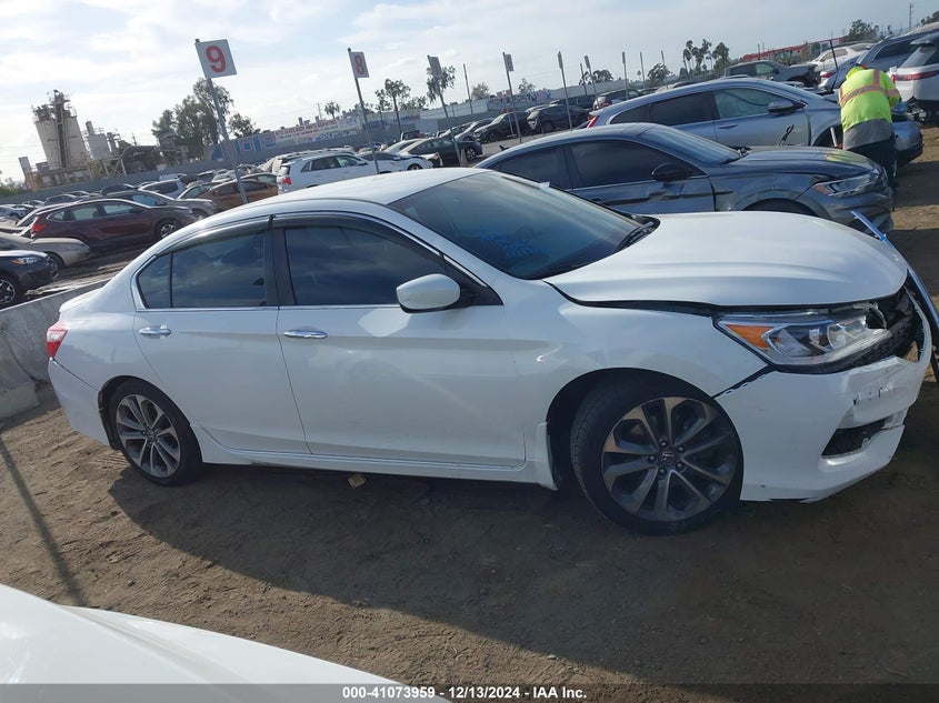2016 HONDA ACCORD VIN: 1HGCR2F58GA220848