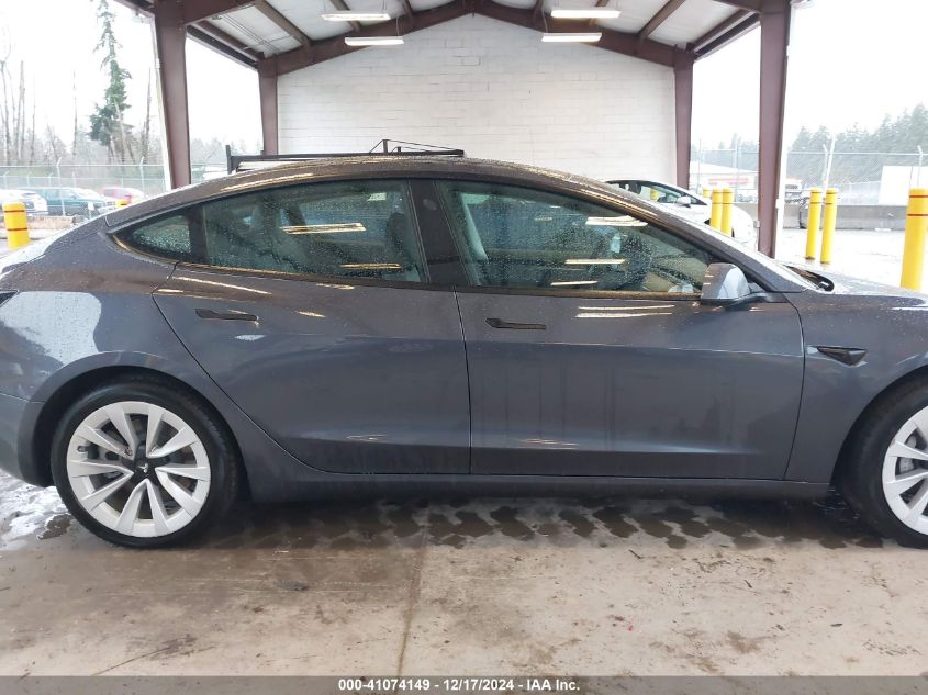 2021 Tesla Model 3 Standard Range Plus Rear-Wheel Drive VIN: 5YJ3E1EA7MF083214 Lot: 41074149