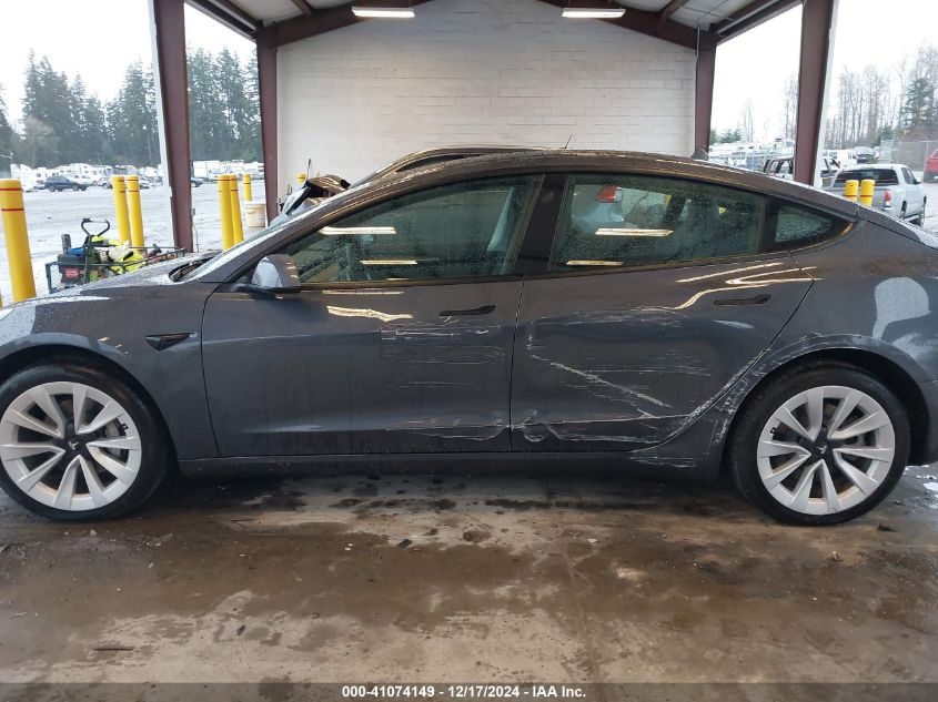 2021 Tesla Model 3 Standard Range Plus Rear-Wheel Drive VIN: 5YJ3E1EA7MF083214 Lot: 41074149