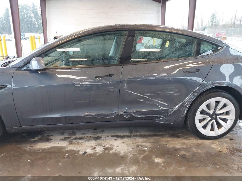 2021 Tesla Model 3 Standard Range Plus Rear-Wheel Drive VIN: 5YJ3E1EA7MF083214 Lot: 41074149