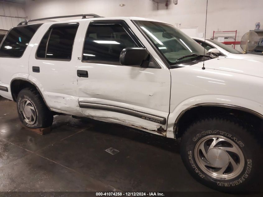 1999 Chevrolet Blazer Ls VIN: 1GNDT13W7X2177648 Lot: 41074258