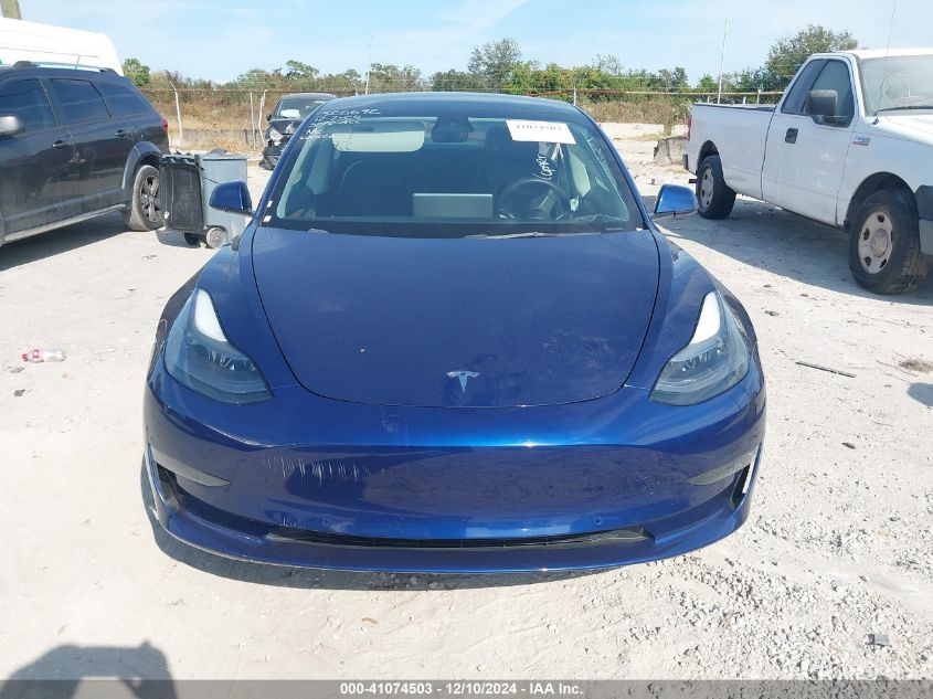 2022 Tesla Model 3 Long Range Dual Motor All-Wheel Drive VIN: 5YJ3E1EBXNF189683 Lot: 41074503