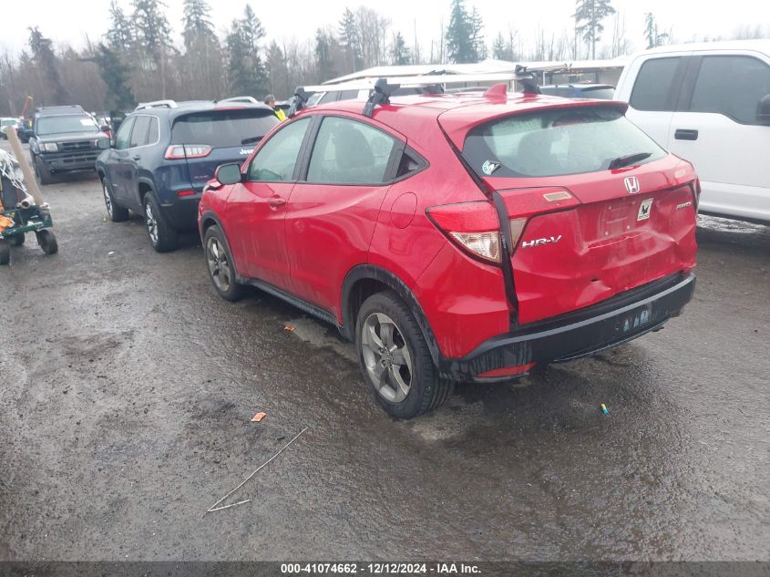 VIN 3CZRU6H3XJG700385 2018 HONDA HR-V no.3