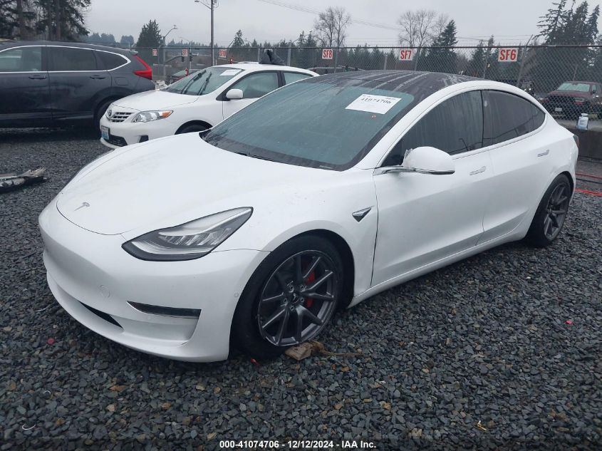 VIN 5YJ3E1EB9LF628191 2020 TESLA MODEL 3 no.2