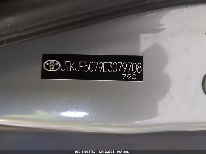 VIN JTKJF5C79E3079708 2014 SCION TC no.9