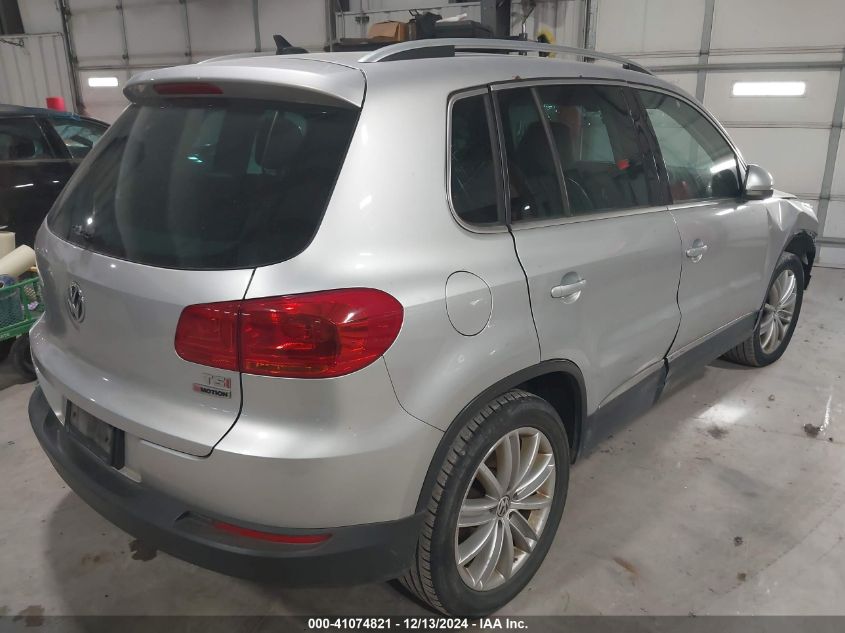 VIN WVGBV7AX9GW508534 2016 Volkswagen Tiguan, SE no.4