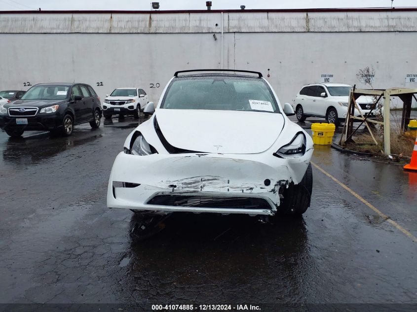 2021 Tesla Model Y Long Range Dual Motor All-Wheel Drive VIN: 5YJYGDEE9MF153364 Lot: 41074885