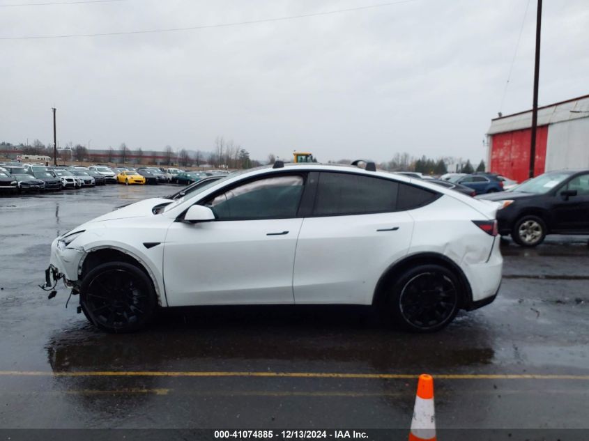 2021 Tesla Model Y Long Range Dual Motor All-Wheel Drive VIN: 5YJYGDEE9MF153364 Lot: 41074885