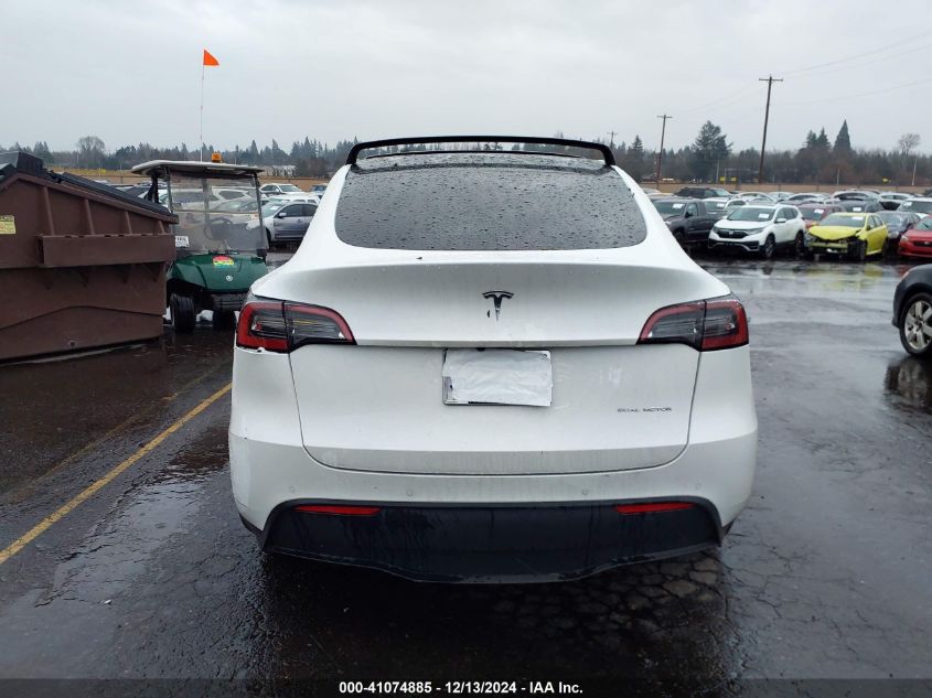 2021 Tesla Model Y Long Range Dual Motor All-Wheel Drive VIN: 5YJYGDEE9MF153364 Lot: 41074885