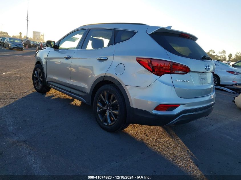 VIN 5XYZW4LA5HG477014 2017 Hyundai Santa Fe, Sport... no.3