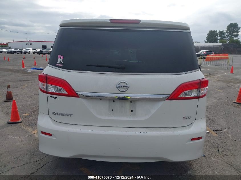 2016 Nissan Quest Sv VIN: JN8AE2KP0G9150874 Lot: 41075070