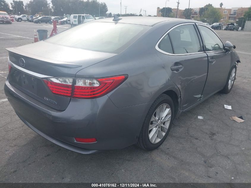 VIN JTHBW1GG7E2039873 2014 Lexus ES, 300H no.4