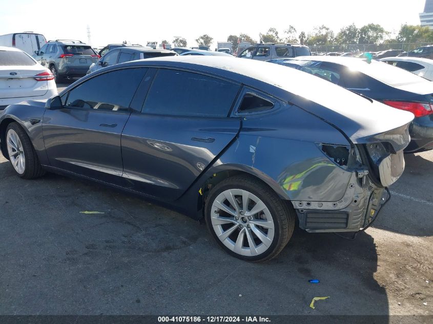 2023 Tesla Model 3 Rear-Wheel Drive VIN: 5YJ3E1EA7PF652860 Lot: 41075186