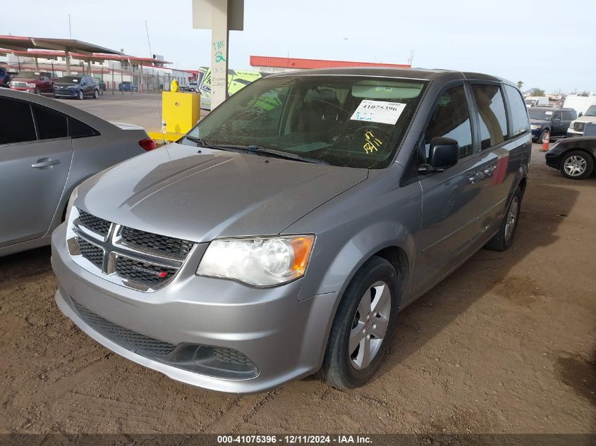 VIN 2C4RDGBG3DR807705 2013 Dodge Grand Caravan, SE no.2