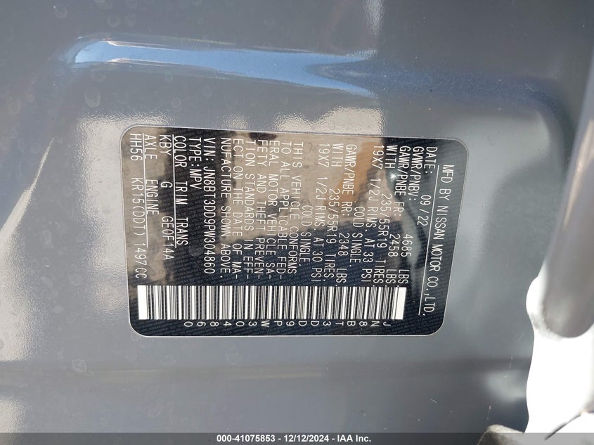 2023 NISSAN ROGUE PLATINUM INTELLIGENT AWD - JN8BT3DD9PW304860