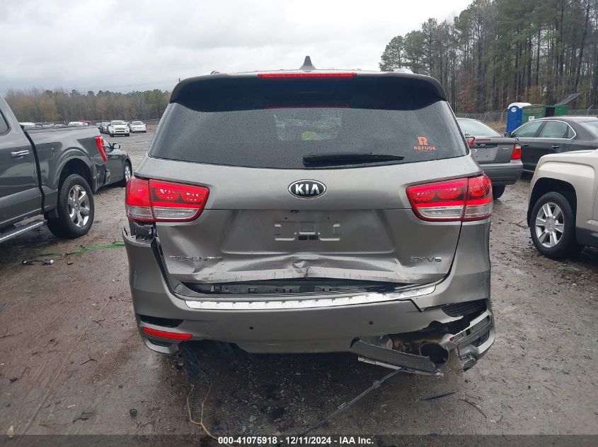 VIN 5XYPK4A54HG192605 2017 KIA Sorento, 3.3L Sx no.16