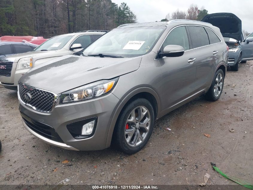 VIN 5XYPK4A54HG192605 2017 KIA Sorento, 3.3L Sx no.2