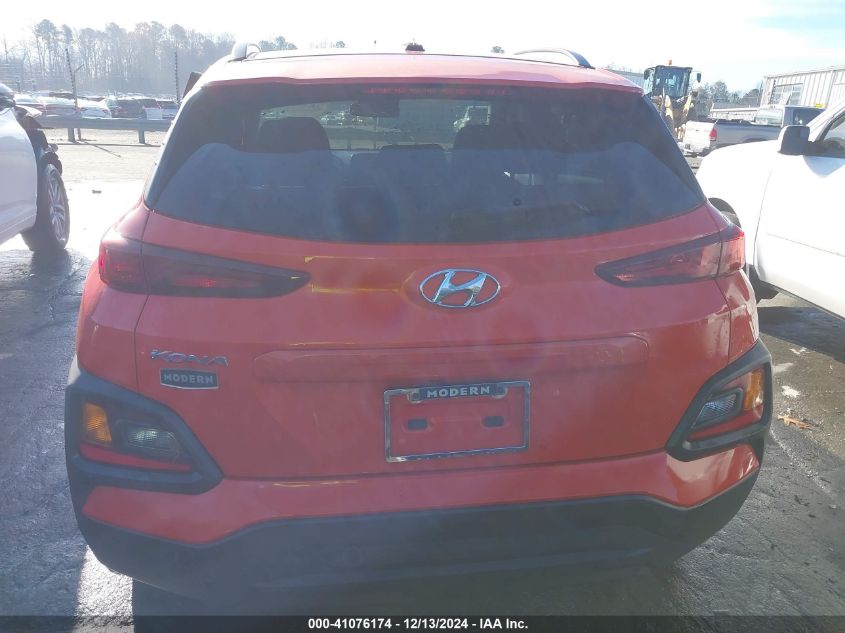 2019 Hyundai Kona Sel VIN: KM8K22AA3KU291588 Lot: 41076174