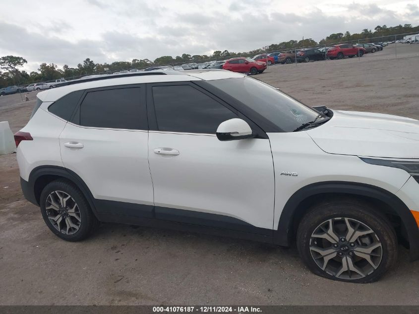 2021 Kia Seltos Ex VIN: KNDERCAAXM7122527 Lot: 41076187