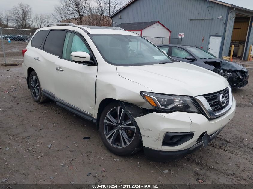 2017 Nissan Pathfinder Platinum VIN: 5N1DR2MM1HC618384 Lot: 41076254