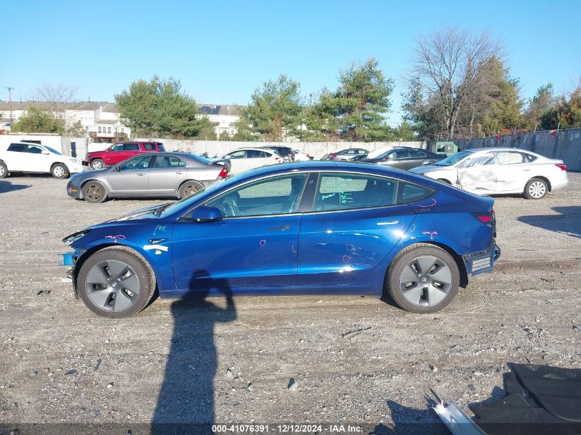 2022 Tesla Model 3 Long Range Dual Motor All-Wheel Drive VIN: 5YJ3E1EB8NF265014 Lot: 41076391