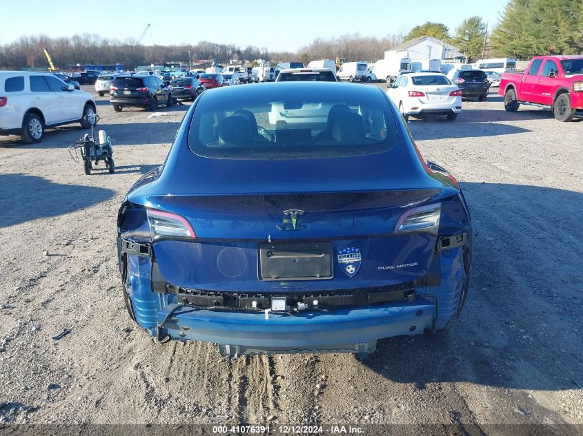 2022 Tesla Model 3 Long Range Dual Motor All-Wheel Drive VIN: 5YJ3E1EB8NF265014 Lot: 41076391