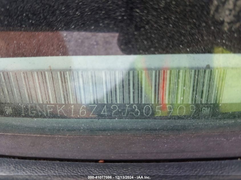 2002 Chevrolet Suburban 1500 Lt VIN: 1GNFK16Z42J305909 Lot: 41077086