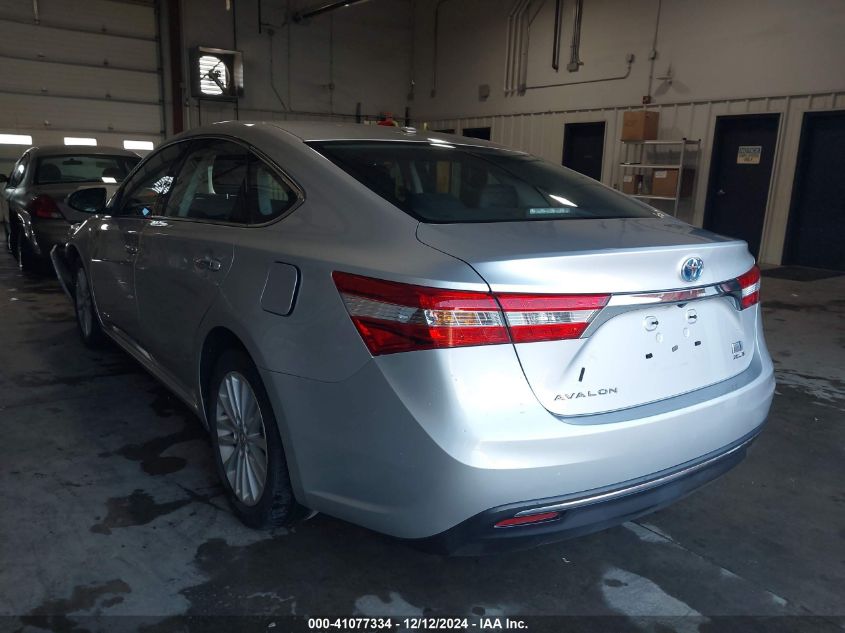 VIN 4T1BD1EB3EU019263 2014 TOYOTA AVALON HYBRID no.3