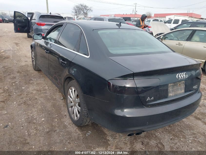 2013 AUDI A4 2.0T PREMIUM - WAUBFAFL1DN004689