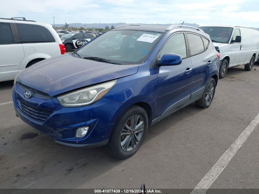 VIN KM8JU3AG3EU825693 2014 Hyundai Tucson, SE no.2