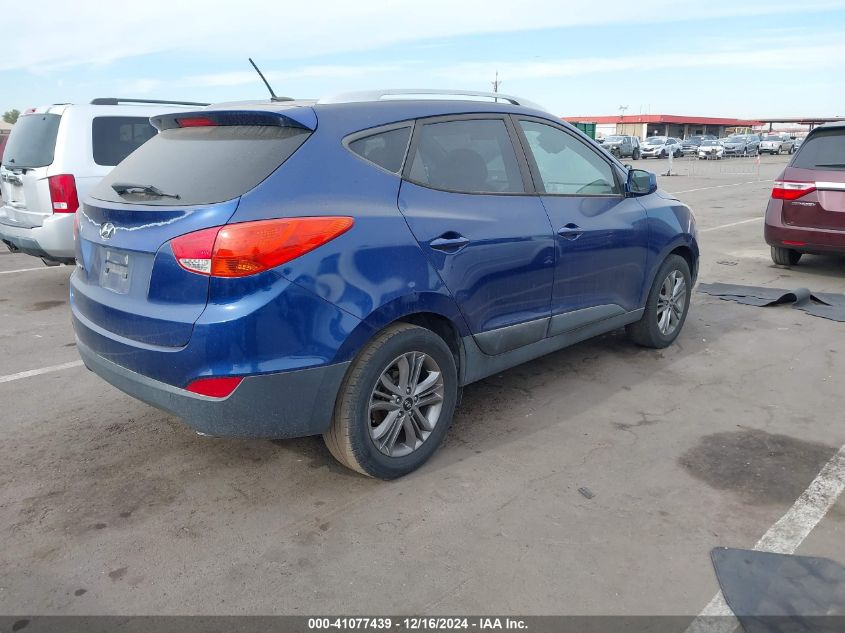 VIN KM8JU3AG3EU825693 2014 Hyundai Tucson, SE no.4