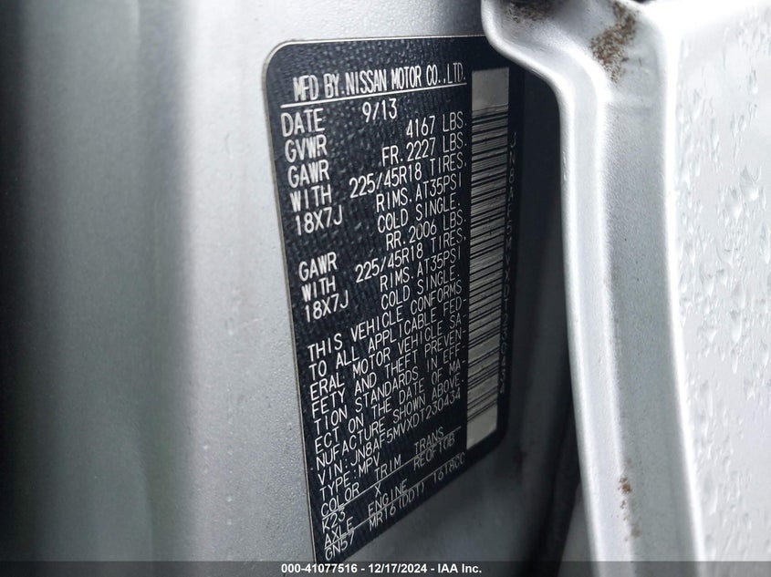 2013 NISSAN JUKE NISMO - JN8AF5MVXDT230434