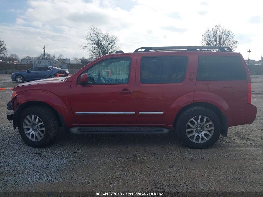 2010 Nissan Pathfinder Le VIN: 5N1AR1NB7AC621516 Lot: 41077618