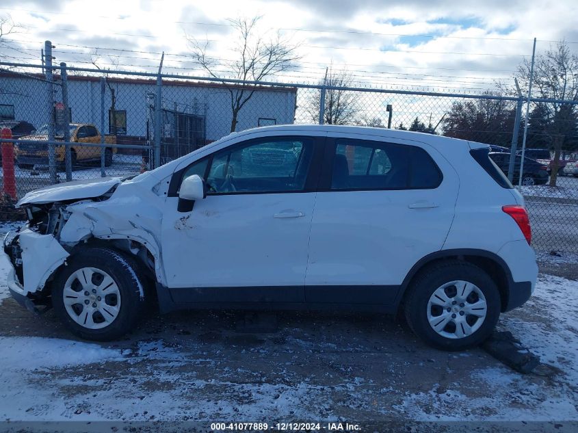 2018 Chevrolet Trax Ls VIN: 3GNCJKSB2JL388526 Lot: 41077889