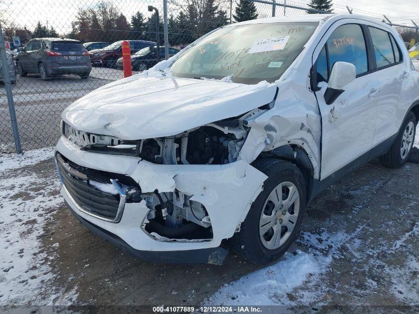 2018 Chevrolet Trax Ls VIN: 3GNCJKSB2JL388526 Lot: 41077889