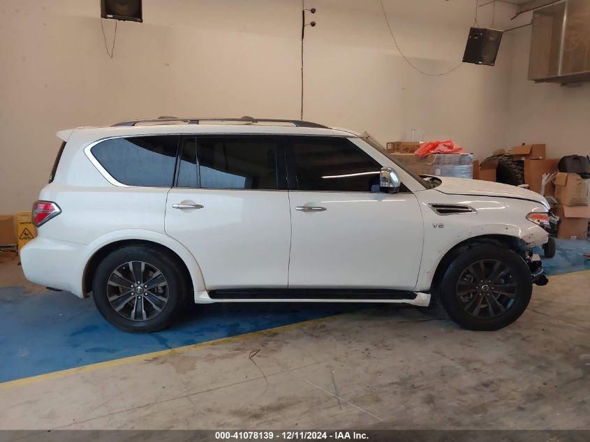 2019 Nissan Armada Platinum VIN: JN8AY2NF0K9352410 Lot: 41078139