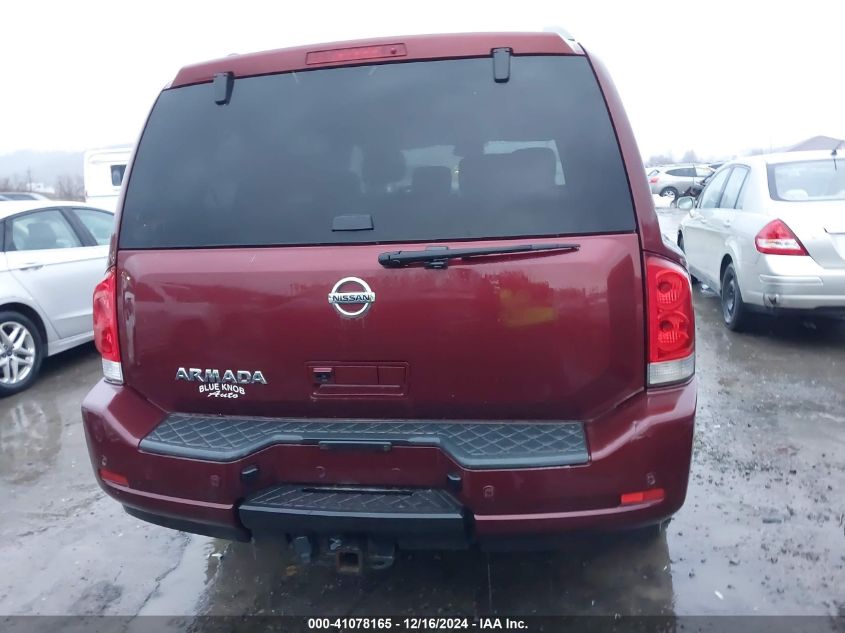 2010 Nissan Armada Se VIN: 5N1AA0NC4AN608351 Lot: 41078165