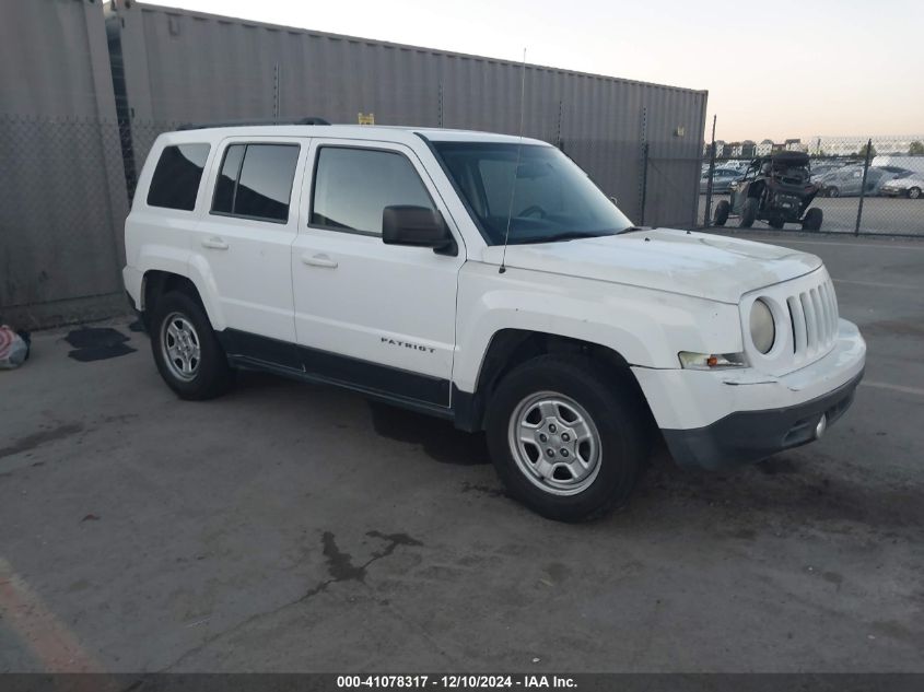 VIN 1C4NJPBA6ED749595 2014 Jeep Patriot, Sport no.1