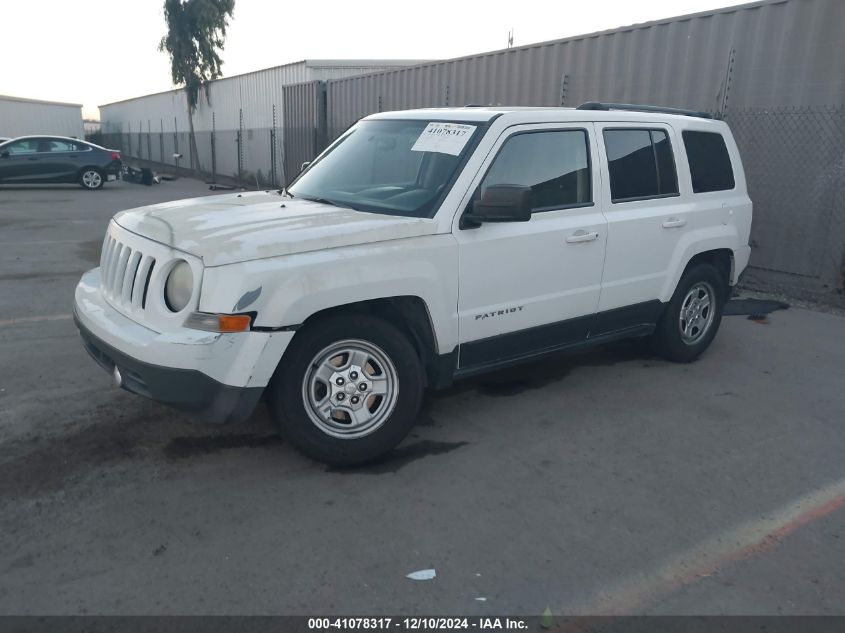 VIN 1C4NJPBA6ED749595 2014 Jeep Patriot, Sport no.2