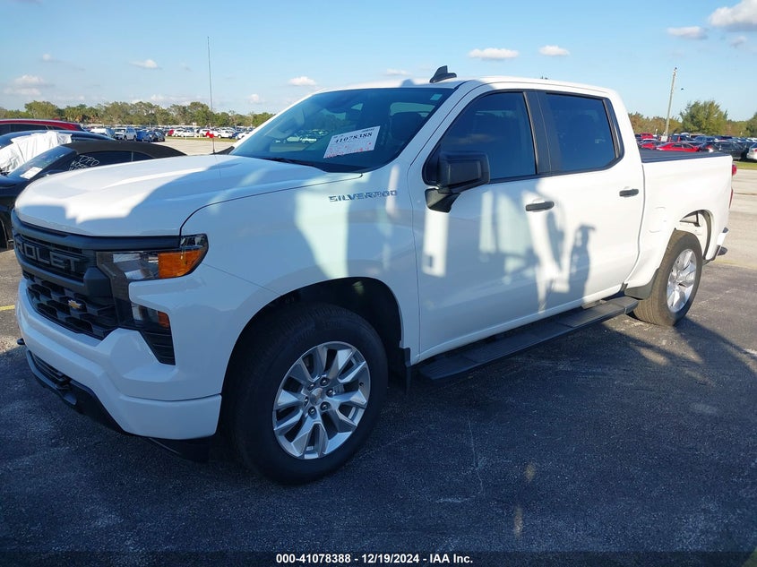Vin: 3gcpabek6rg337685, lot: 41568480, chevrolet silverado 1500 2wd  short bed custom 20242