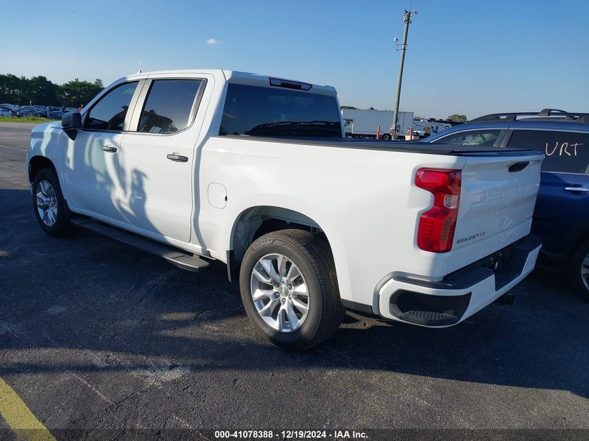 Vin: 3gcpabek6rg337685, lot: 41568480, chevrolet silverado 1500 2wd  short bed custom 20243
