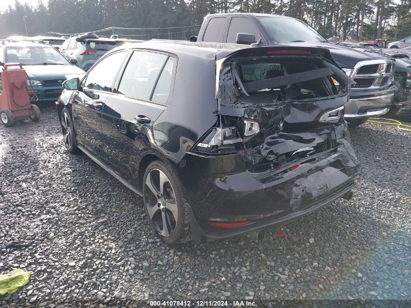 VIN 3VW447AU8GM039178 2016 VOLKSWAGEN GOLF GTI no.3