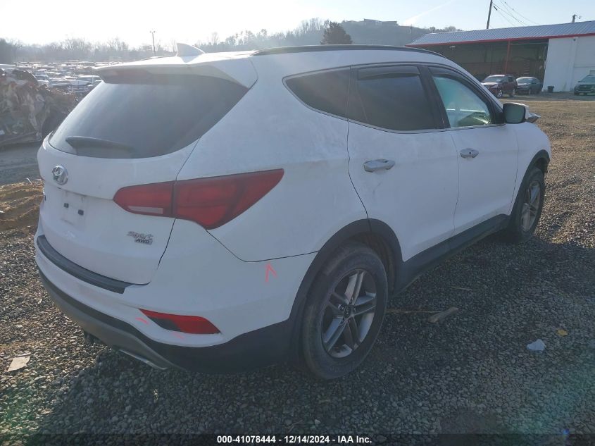 VIN 5NMZUDLB0HH007235 2017 Hyundai Santa Fe, Sport... no.4