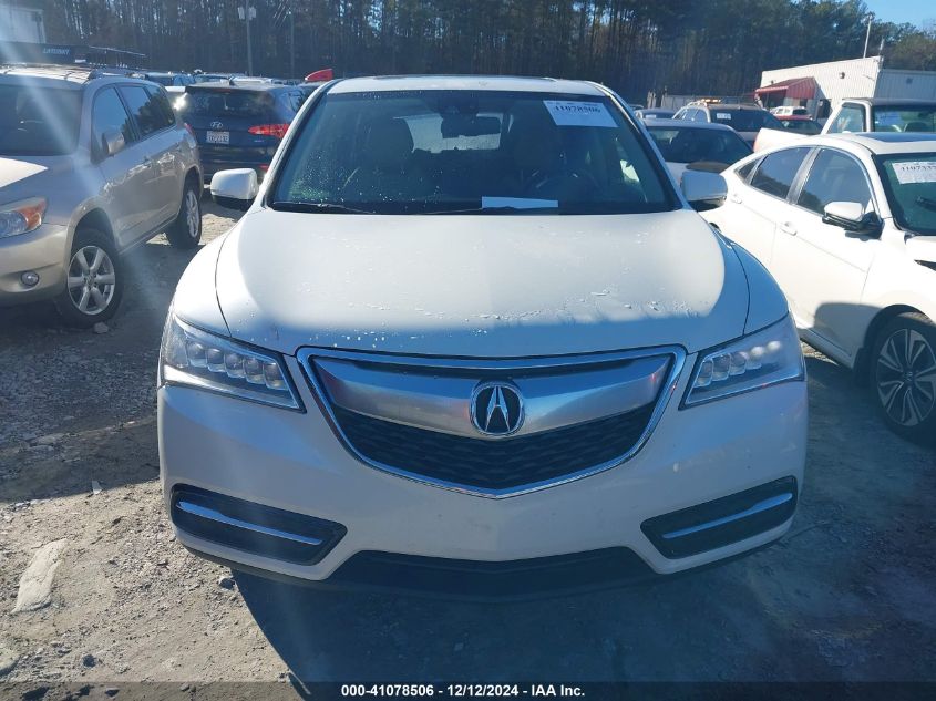 VIN 5FRYD3H43FB010661 2015 Acura MDX, Technology Pa... no.12