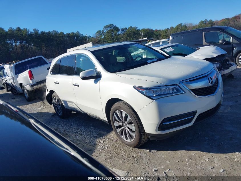 VIN 5FRYD3H43FB010661 2015 Acura MDX, Technology Pa... no.1