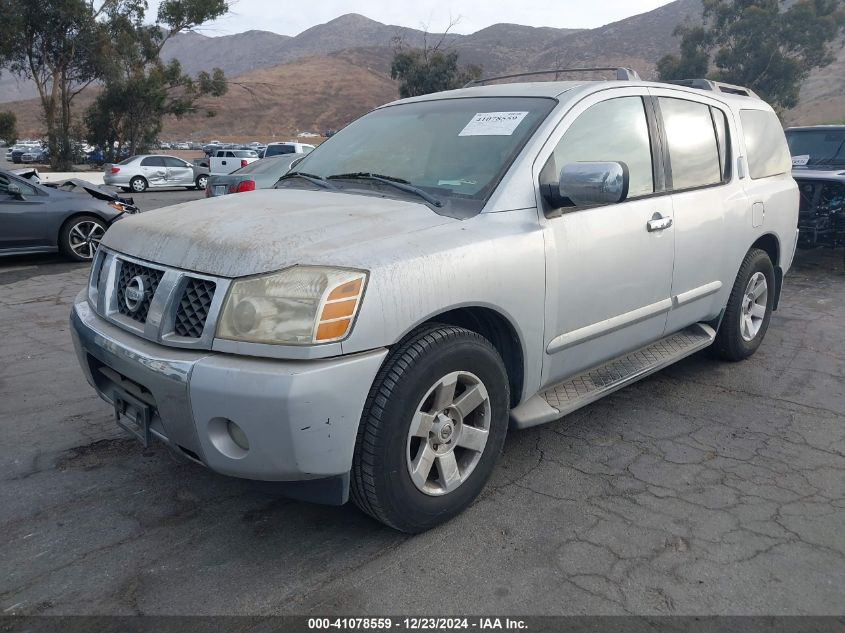 2004 Nissan Armada Se/Le VIN: 5N1AA08AX4N720408 Lot: 41078559