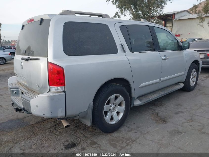 2004 Nissan Armada Se/Le VIN: 5N1AA08AX4N720408 Lot: 41078559