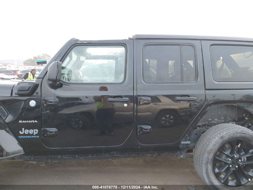 2023 Jeep Wrangler 4Xe Sahara 4X4 VIN: 1C4JJXP60PW69619 Lot: 41078778
