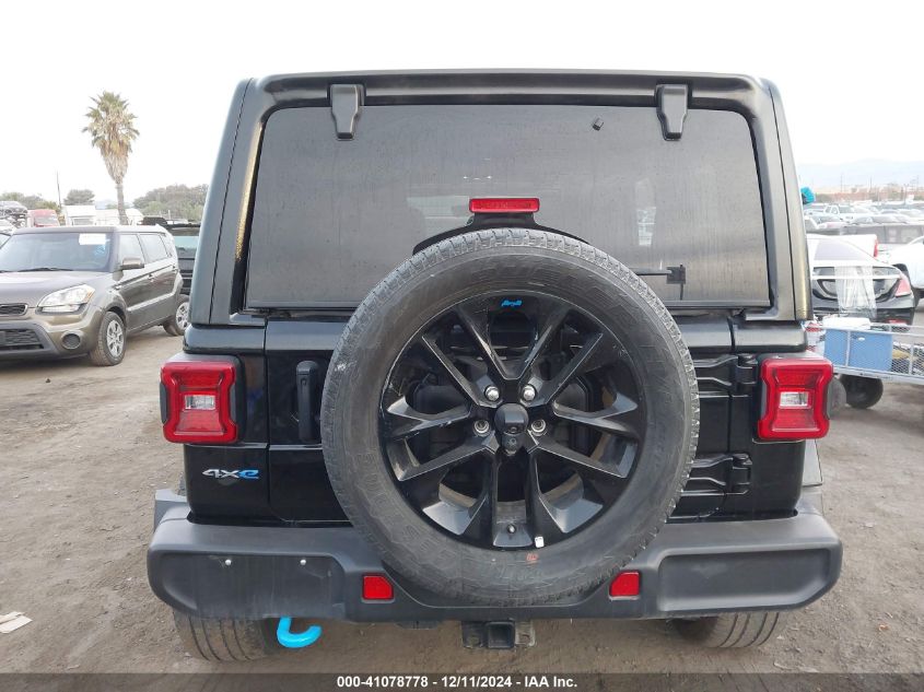 2023 Jeep Wrangler 4Xe Sahara 4X4 VIN: 1C4JJXP60PW69619 Lot: 41078778